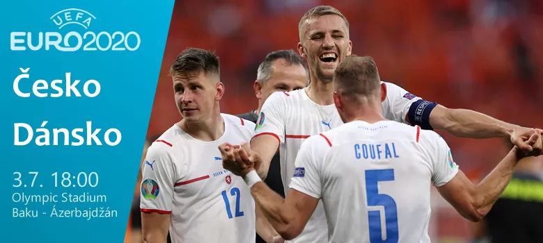 EURO 2020: Čtvrtfinále v Baku. Česko - Dánsko obrázek
